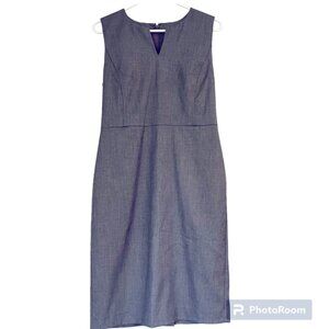 Ann Taylor gray midi dress size 4